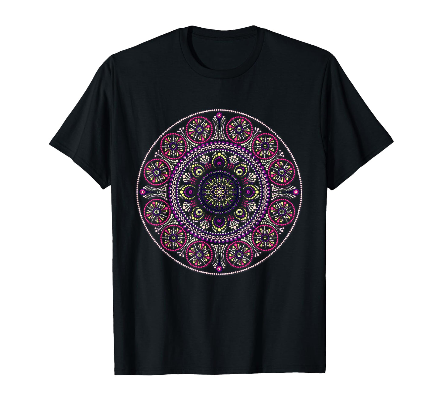 Psychedelic Sacred Geometry Design Mandala Chakra Love Art T-Shirt