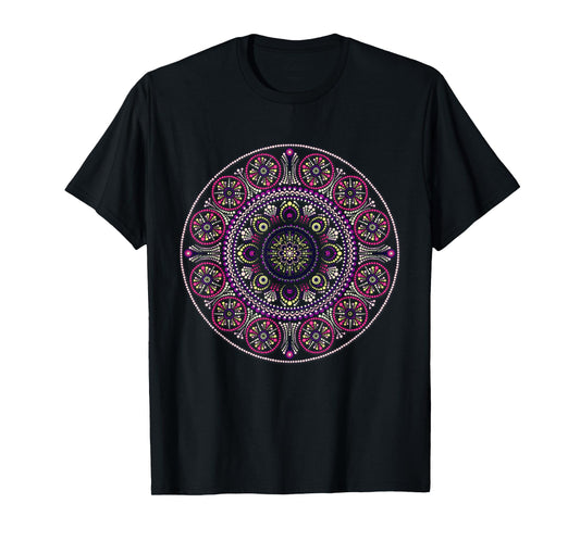 Psychedelic Sacred Geometry Design Mandala Chakra Love Art T-Shirt