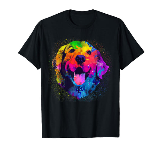 Golden Retriever Art For Men Women Golden Retriever Lover T-Shirt