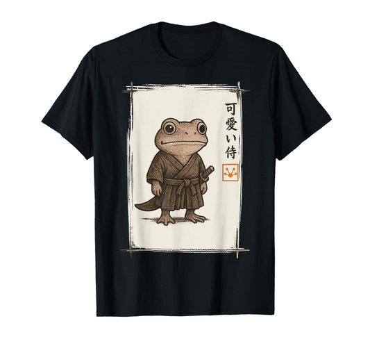 Samurai Frog Japanese Art Anime Funny Gifts Men Women Kid T-Shirt