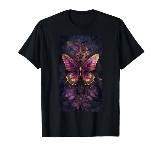 Floral Patterns Butterfly art Purple butterfly T-Shirt