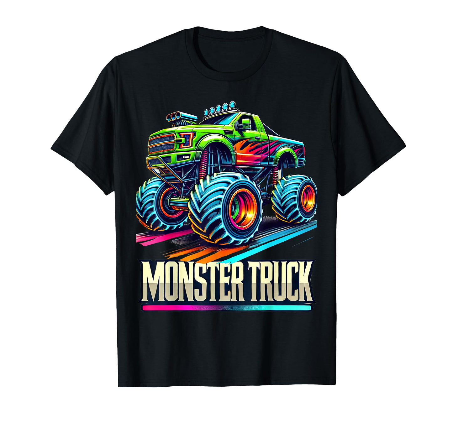 Monster Truck Birthday Party Retro Vintage Monster Trucks T-Shirt