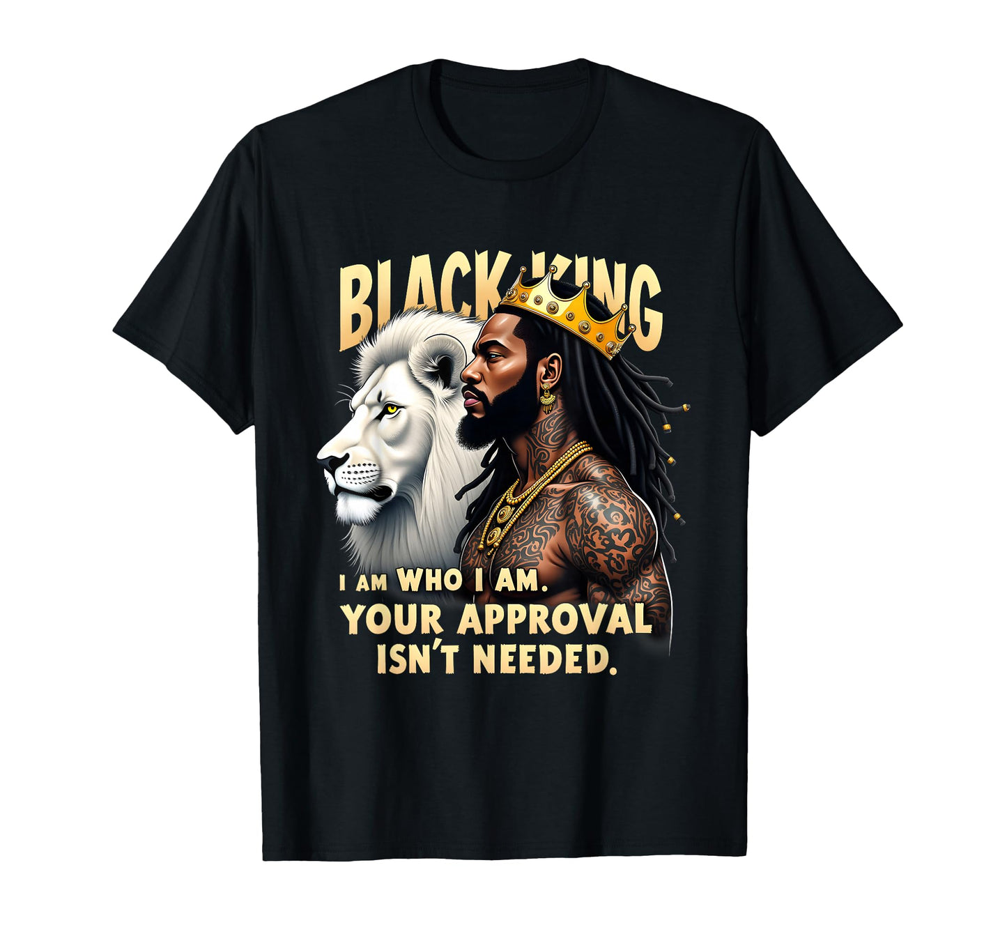 Black King African American Men Black History Month Graphic T-Shirt