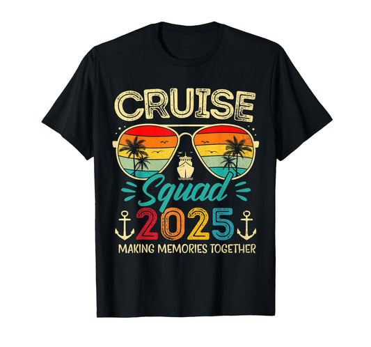 Cruise Squad 2025 Family Group Matching Summer Vacation T-Shirt