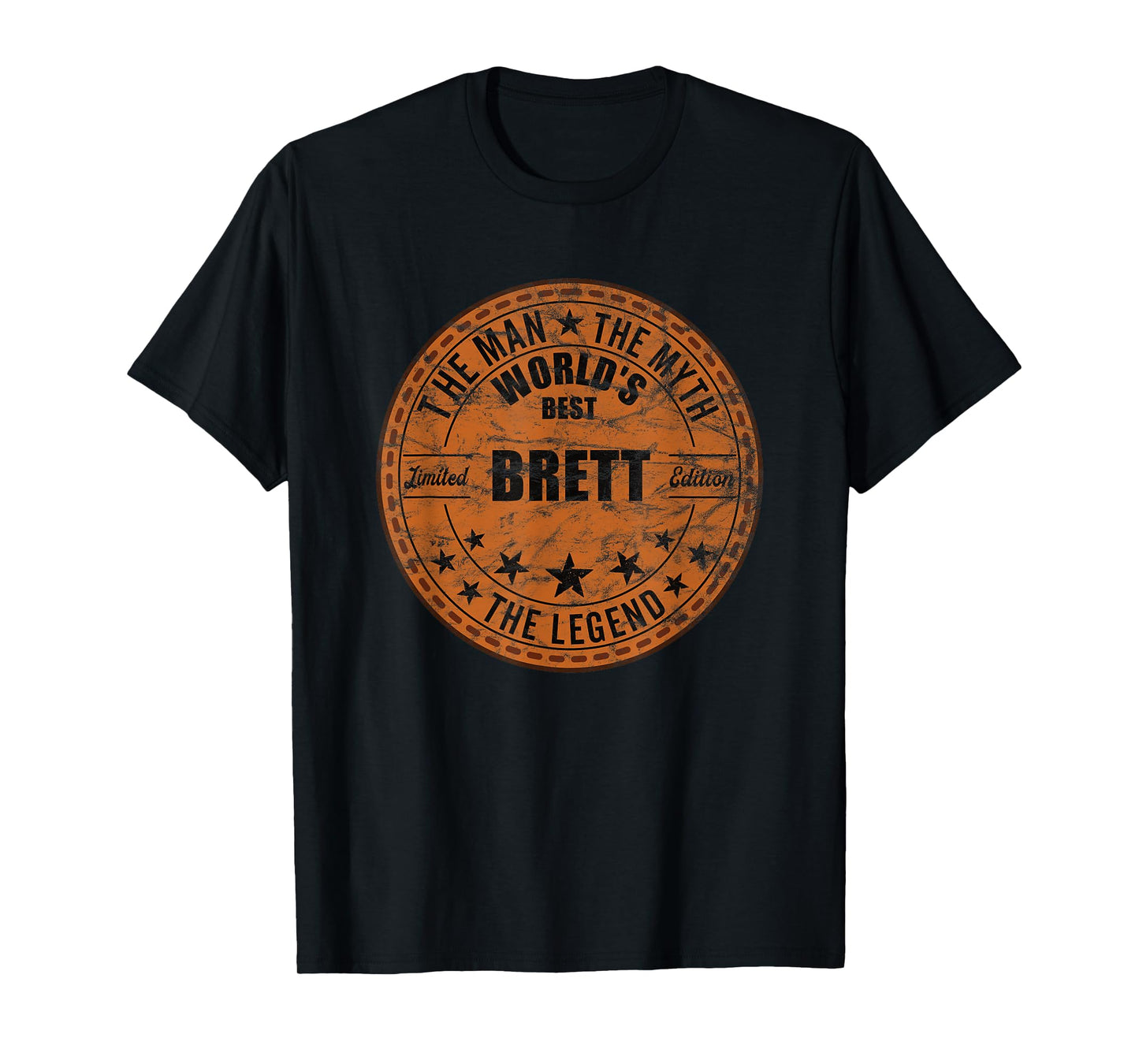 Mens Brett The Man The Myth The Legend First Name Brett T-Shirt