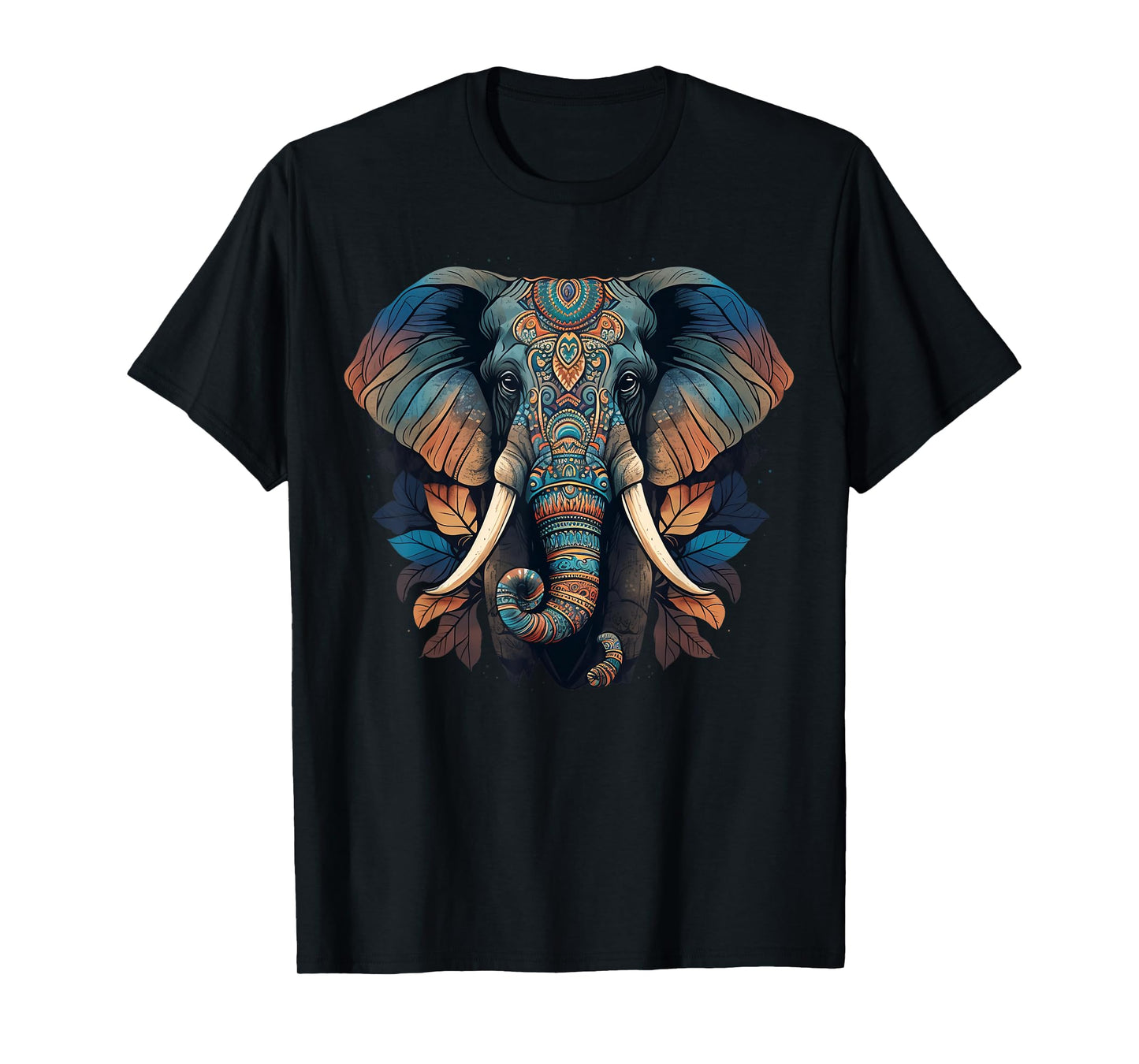 Geometry Elephant Mandala Art T-Shirt