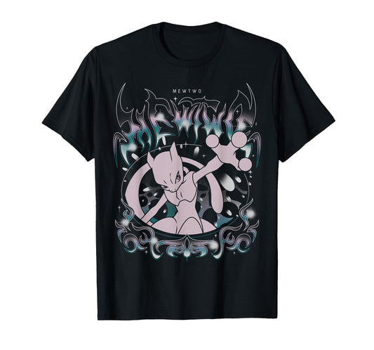 Pokémon - Mewtwo Grunge Oversized T-Shirt