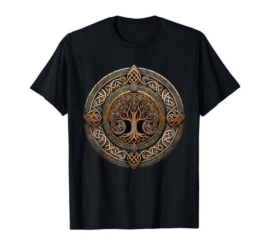 Celtic 'Tree Of Life' Shield s Celtic Knot Designs T-Shirt