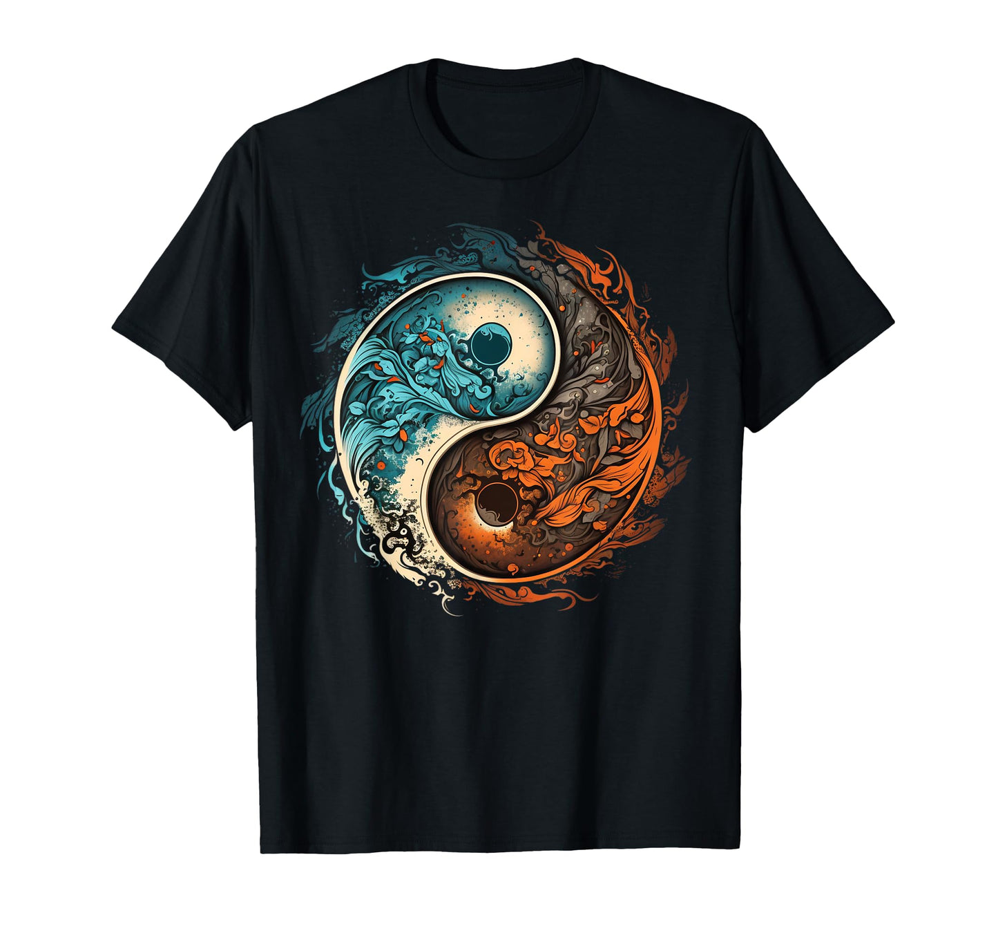 Meditation Taoism Yin Yang Symbol on Zen Taijitu Yin Yang T-Shirt