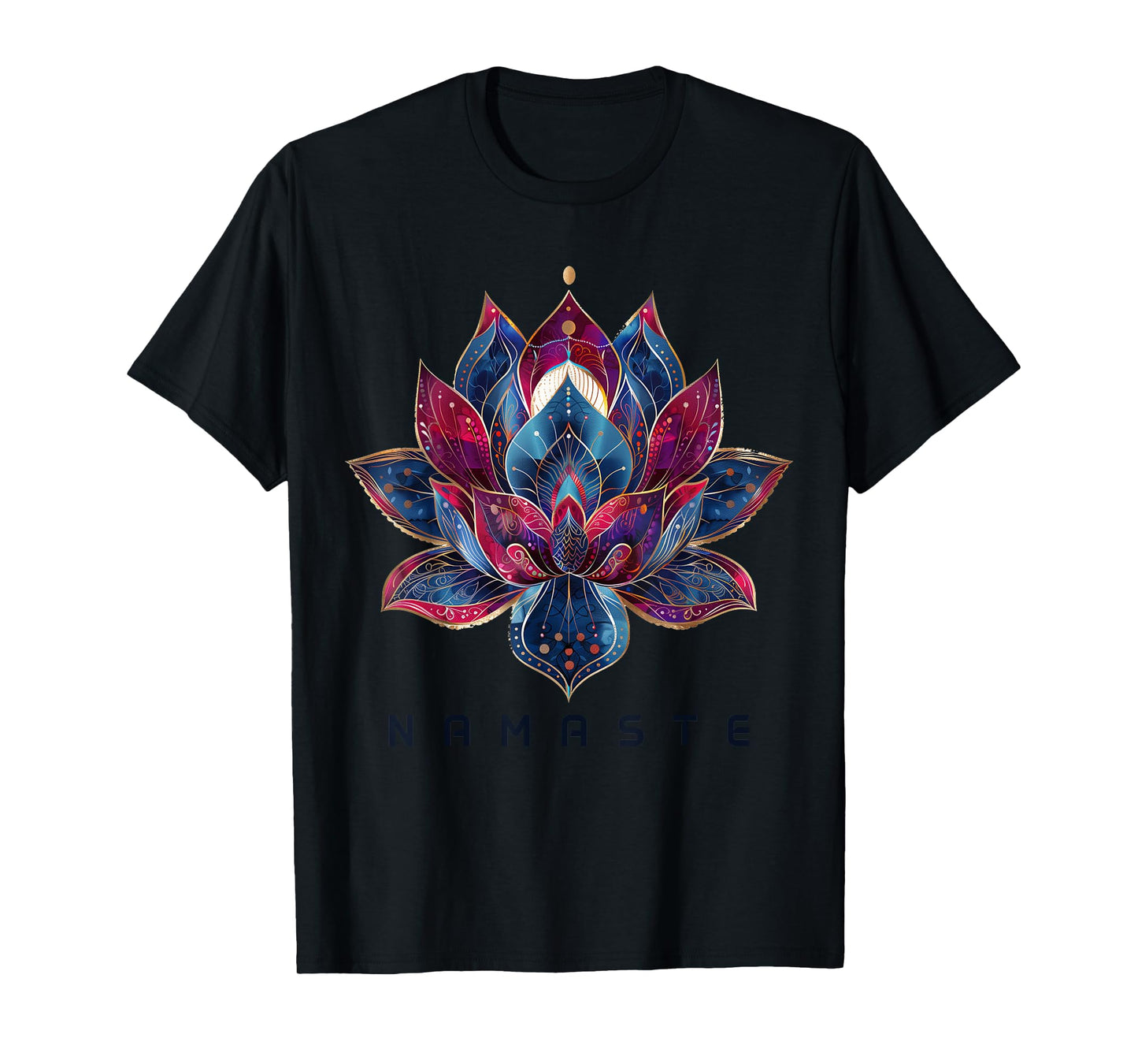Yoga Namaste Lotus Flower Zen Buddhism Buddhist Buddha T-Shirt