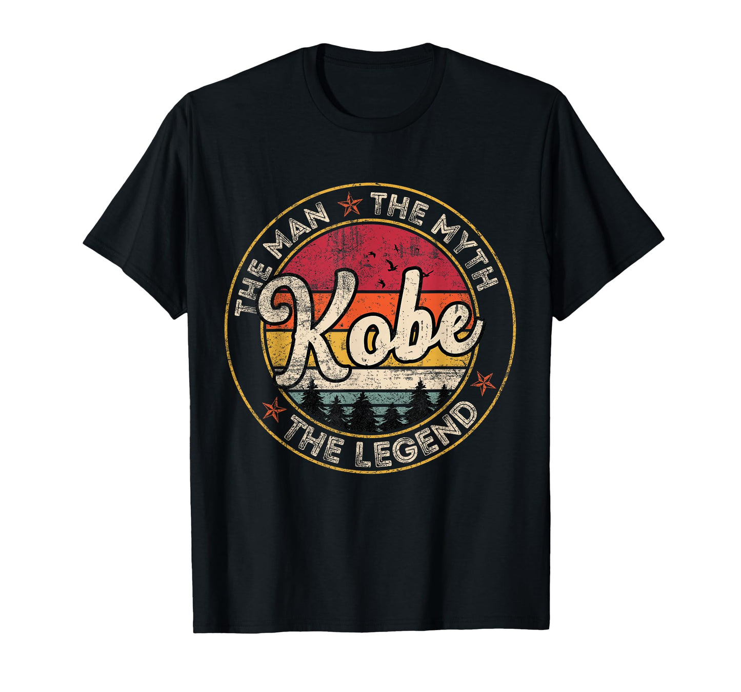 Kobe The Man The Myth The Legend Personalized Name T-Shirt
