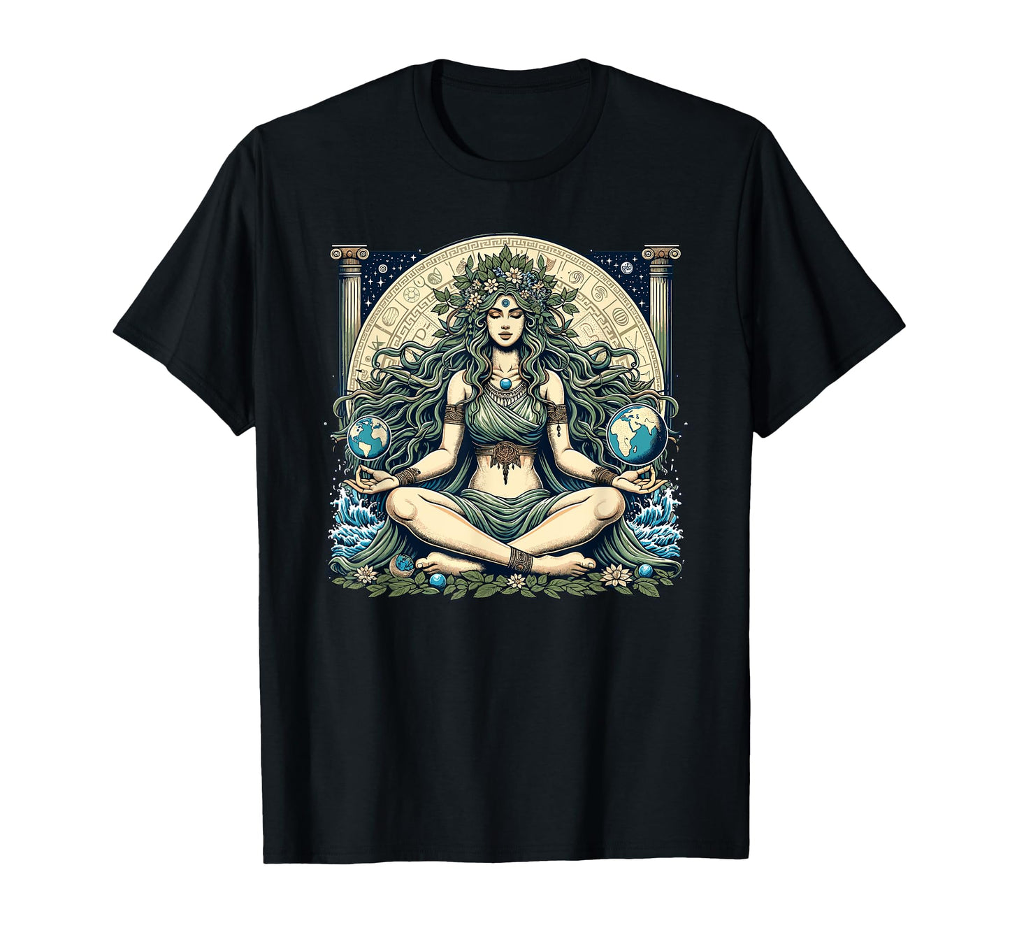 Earth Day Gaia Greek Pagan Mother Earth Hippie Nature Witchy T-Shirt