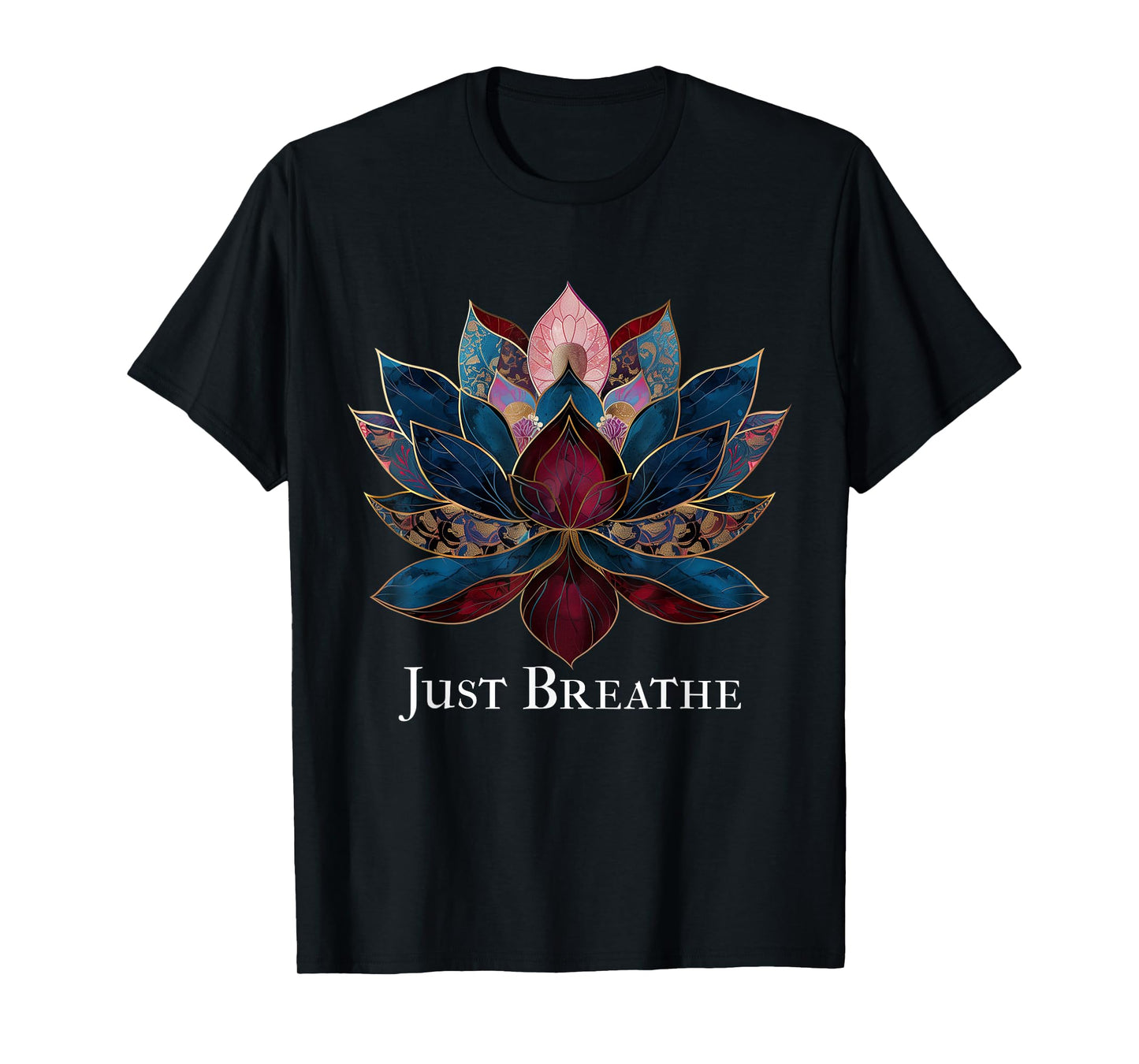 Yoga Lotus Flower Zen Buddhism Buddhist Buddha Meditation T-Shirt