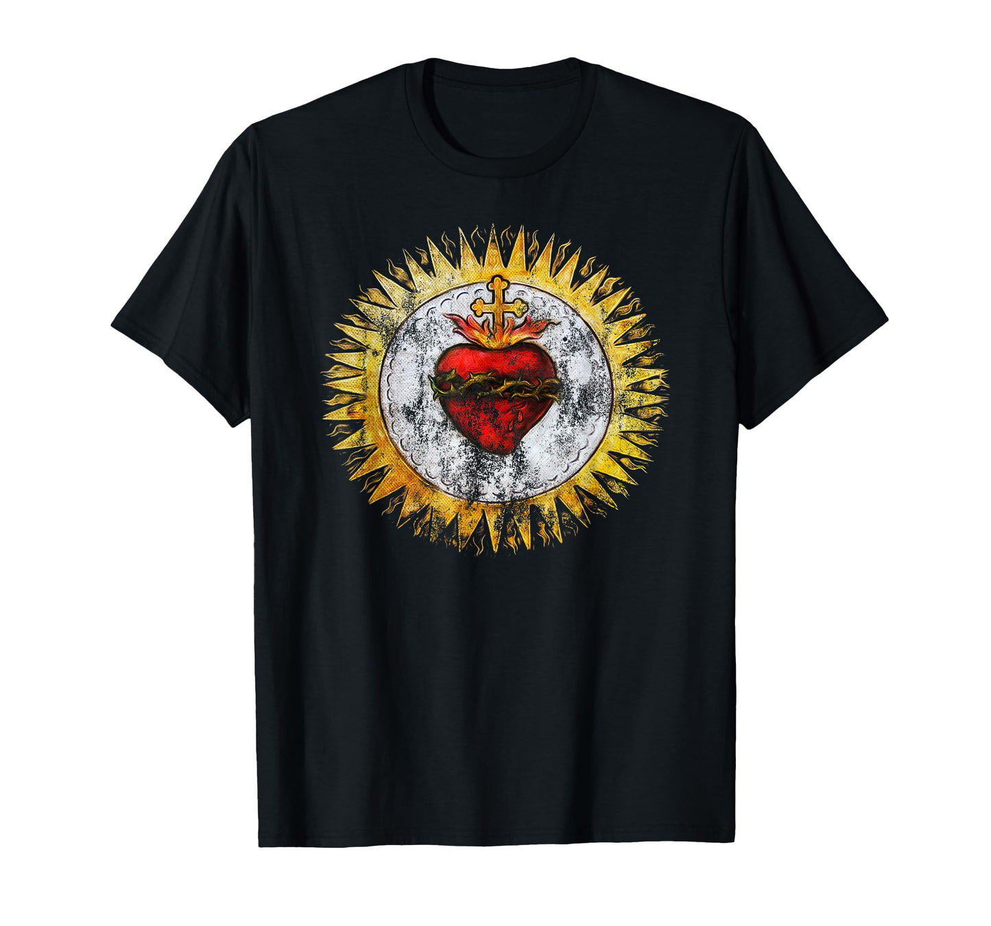 Sacred Heart of Jesus Christ Vintage Christian T-Shirt T-Shirt
