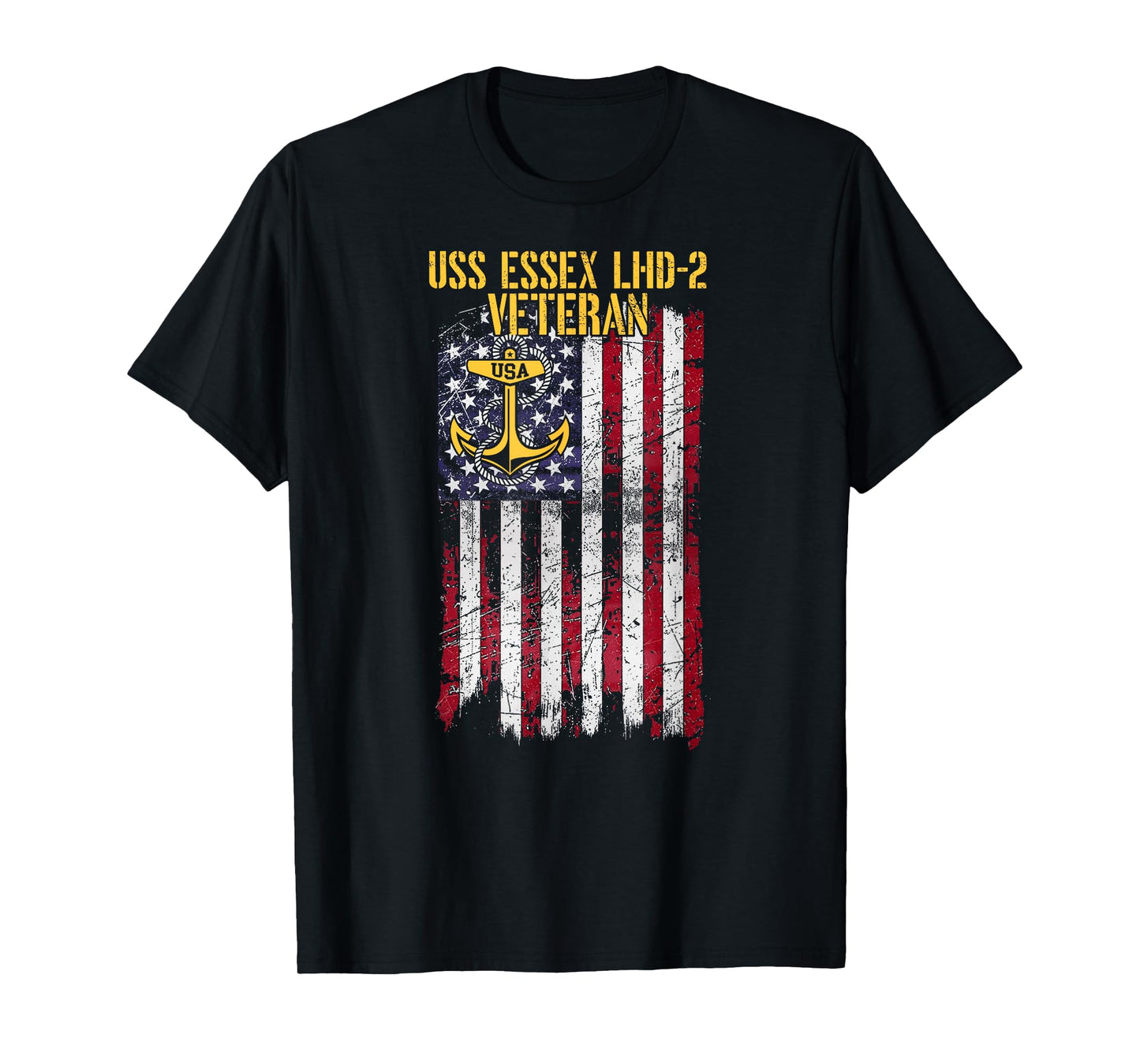 USS Essex LHD-2 Amphibious Assault Ship Veteran T-Shirt