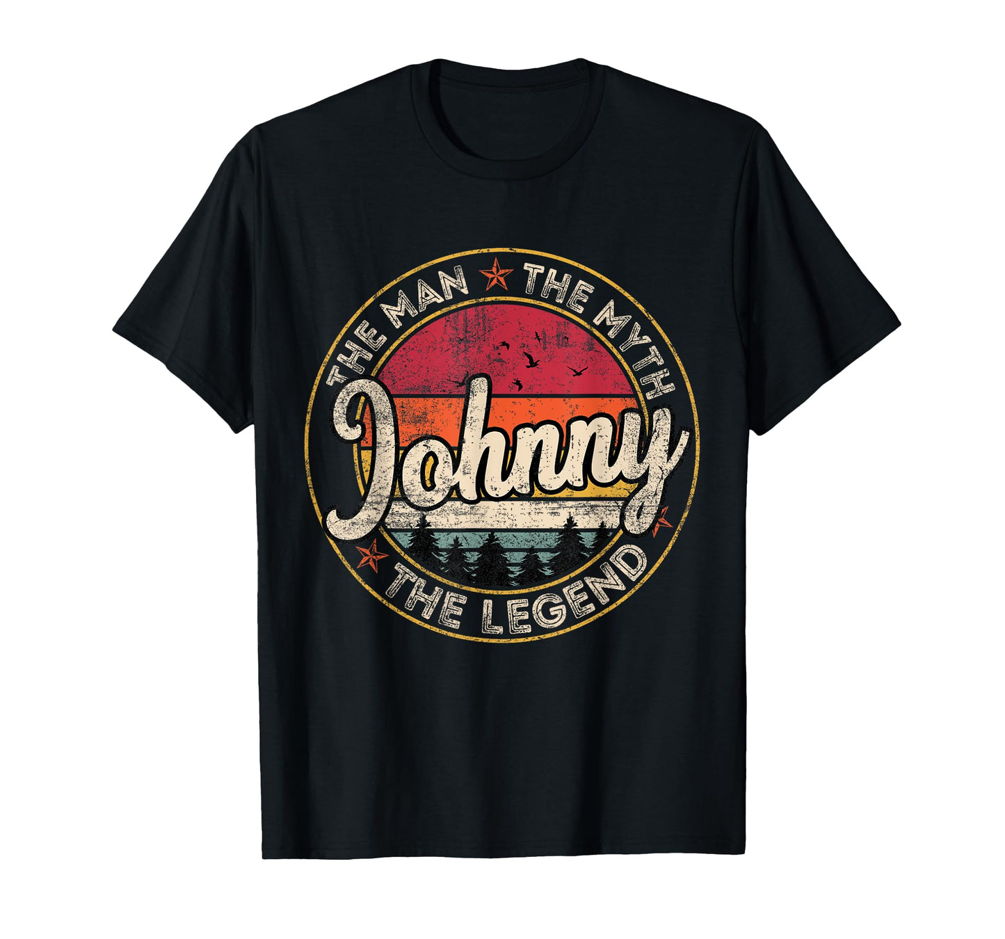 Johnny The Man The Myth The Legend Personalized Name T-Shirt