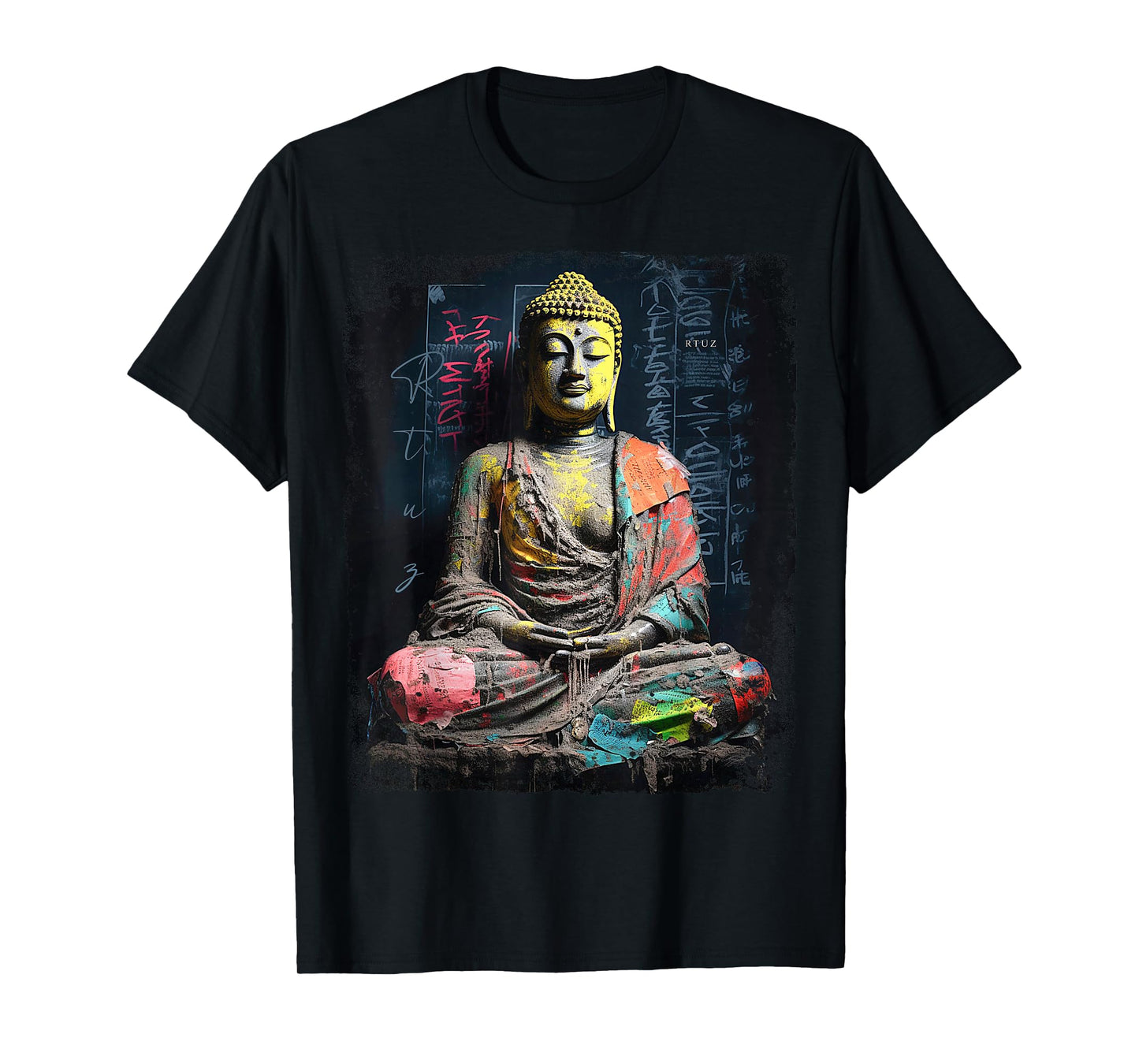 Hip Hop Y2K Vintage Hipster Retro Edgy Streetwear Buddha T-Shirt