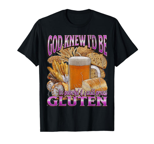 Gluten Intolerant Funny Celiac Disease Meme Bootleg Graphic T-Shirt