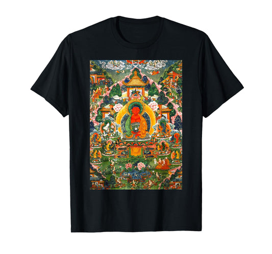 Buddha Amitabha Tibetan Buddhist Thangka Mandala Buddhism T-Shirt