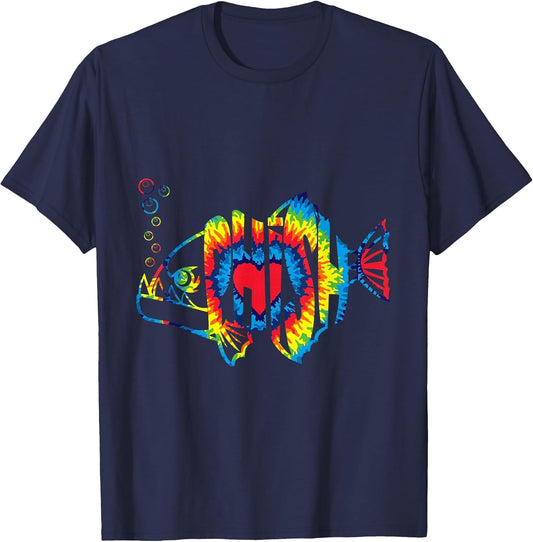 Colorful Phish-Jam, Tie-Dye for Fisherman, Fish Outfits