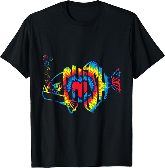 Colorful Phish-Jam, Tie-Dye for Fisherman, Fish Outfits