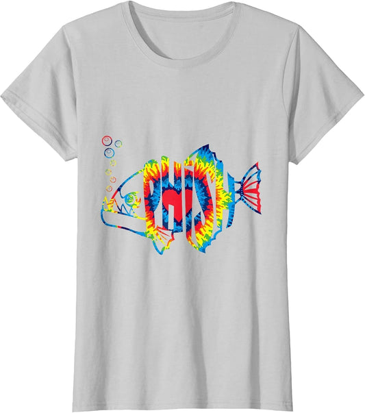 Colorful Phish-Jam, Tie-Dye for Fisherman, Fish Outfits