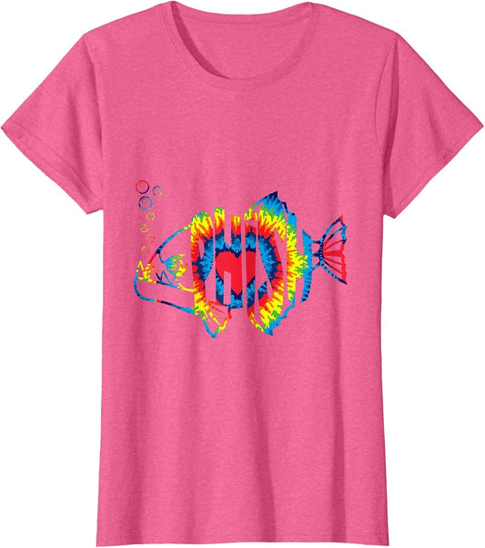 Colorful Phish-Jam, Tie-Dye for Fisherman, Fish Outfits