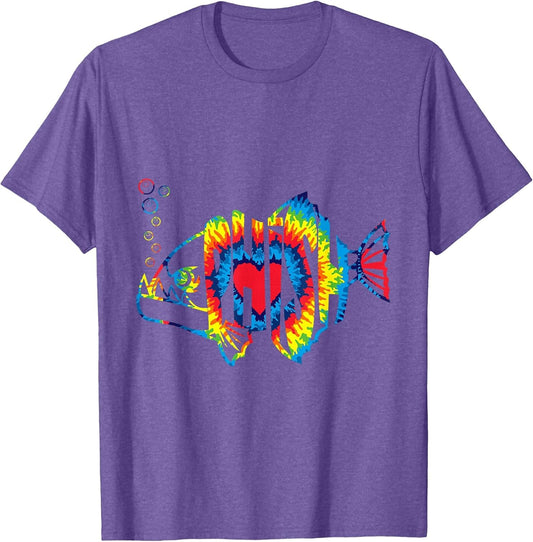 Colorful Phish-Jam, Tie-Dye for Fisherman, Fish Outfits