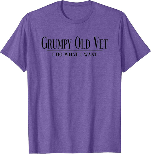 Grumpy Old Vet I Do What I Want Funny Military Veteran Style