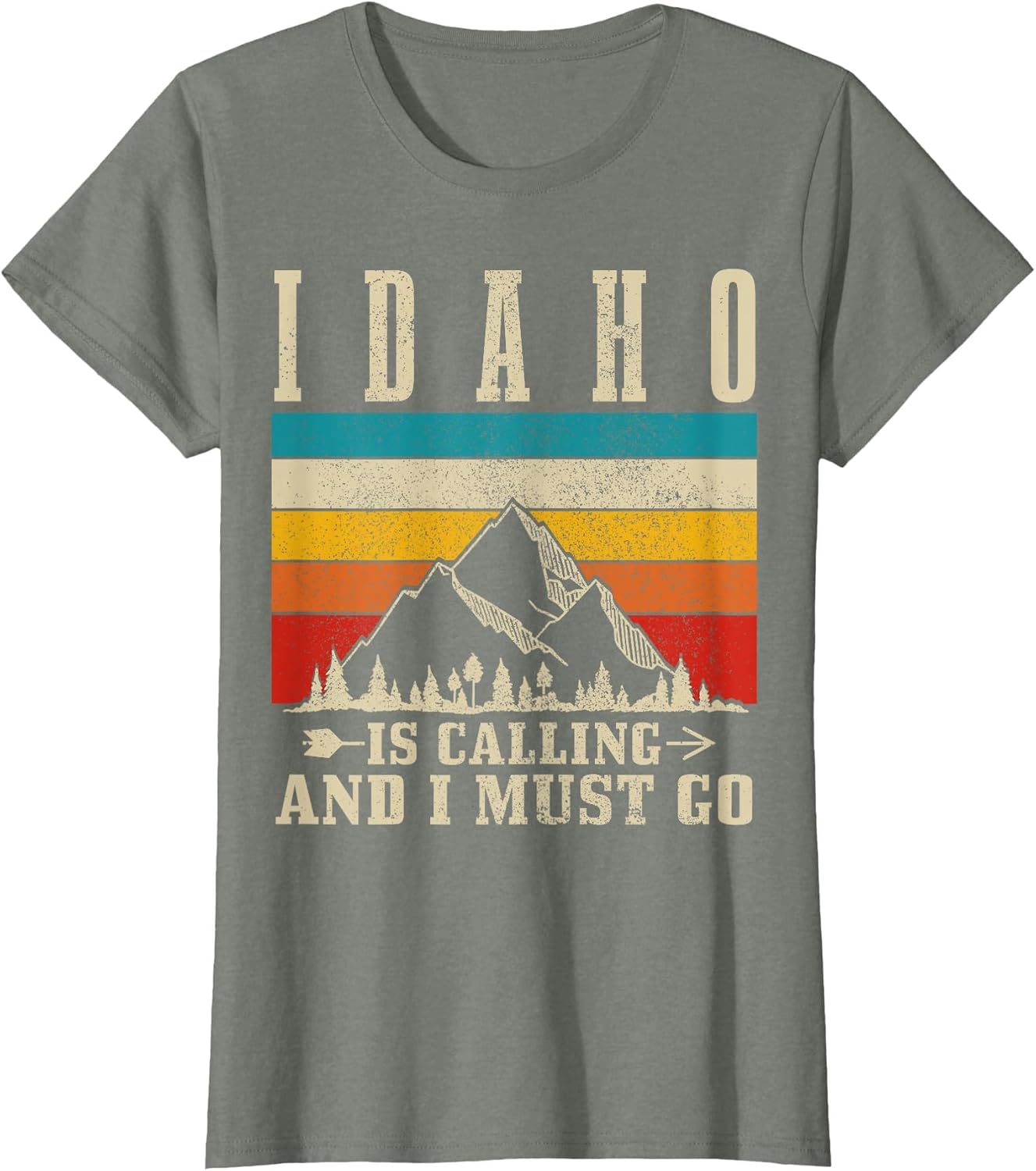 Idaho is Calling & I Must Go Vintage Mountains Hiking Hiker