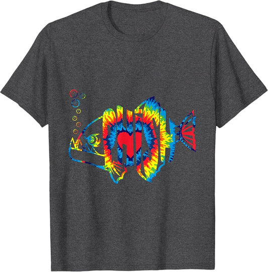Colorful Phish-Jam, Tie-Dye for Fisherman, Fish Outfits