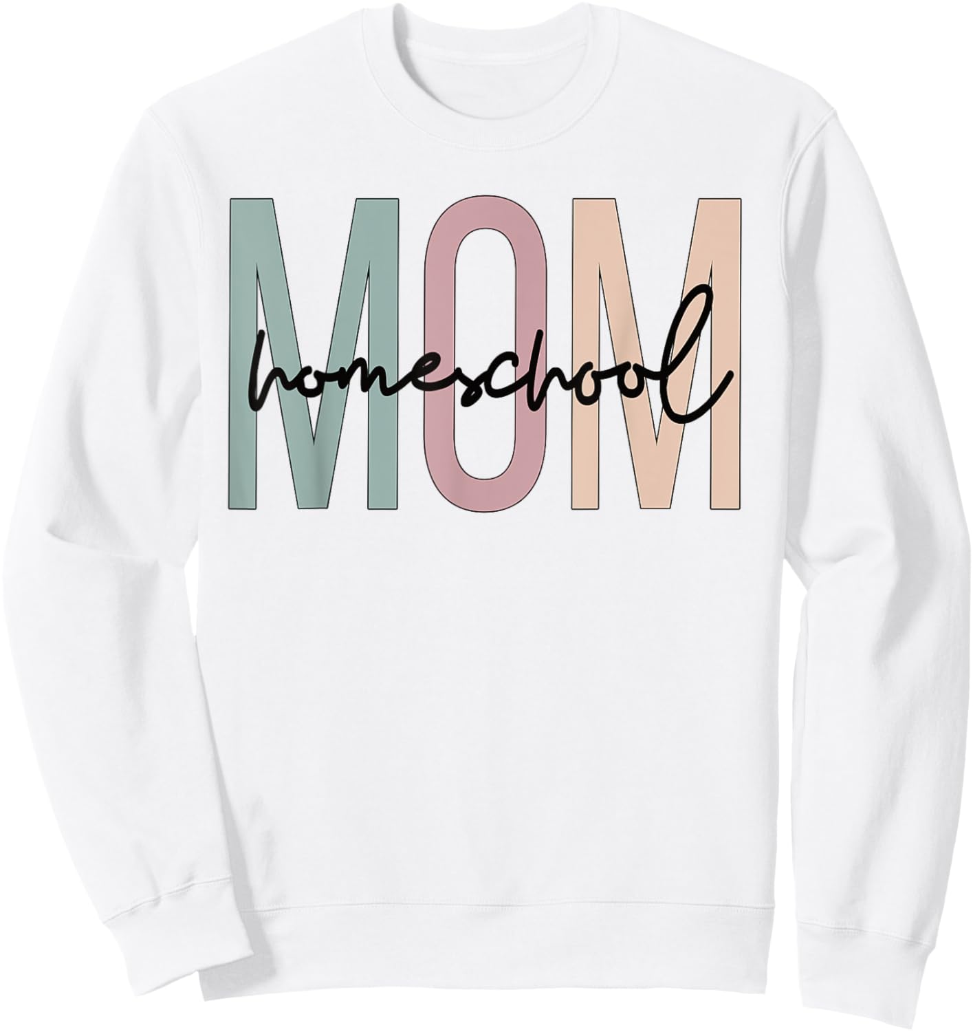 Homeschool Mom Boho Homeschooling Mom Sweatshirt - Sweatshirt | White