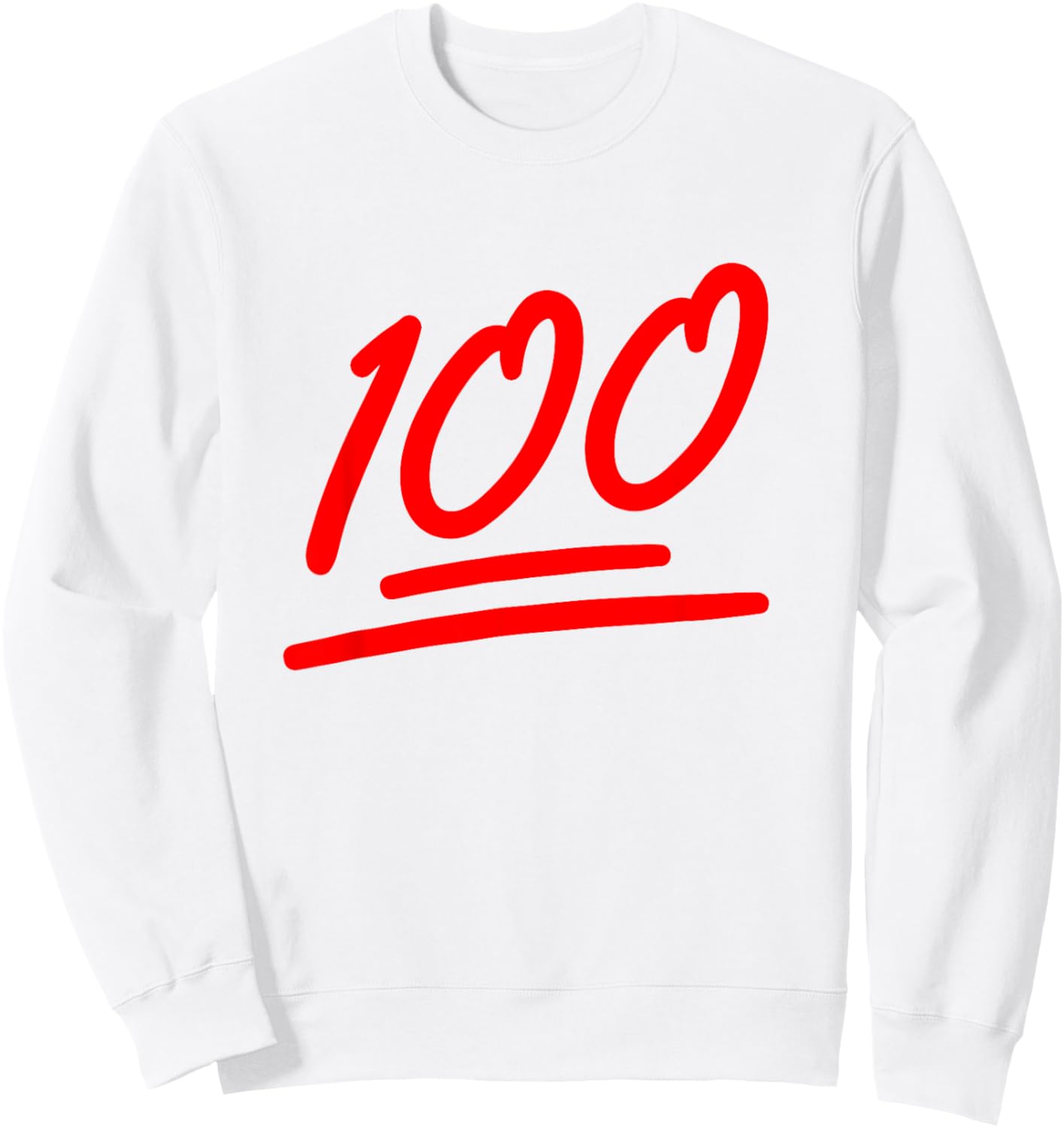 100 Emote Funny 100 Emoticon Art Fun Cool 100 Days Of School Sweatshirt - Sweatshirt | White