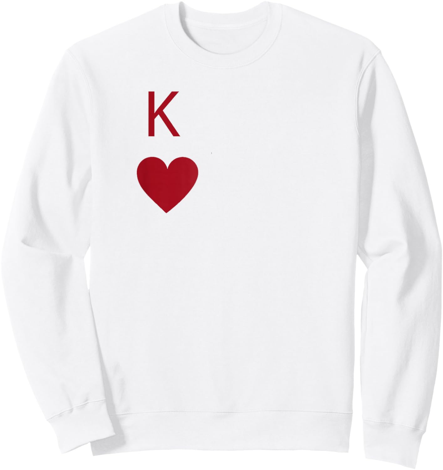 King of Hearts Sweatshirt - Sweatshirt | White