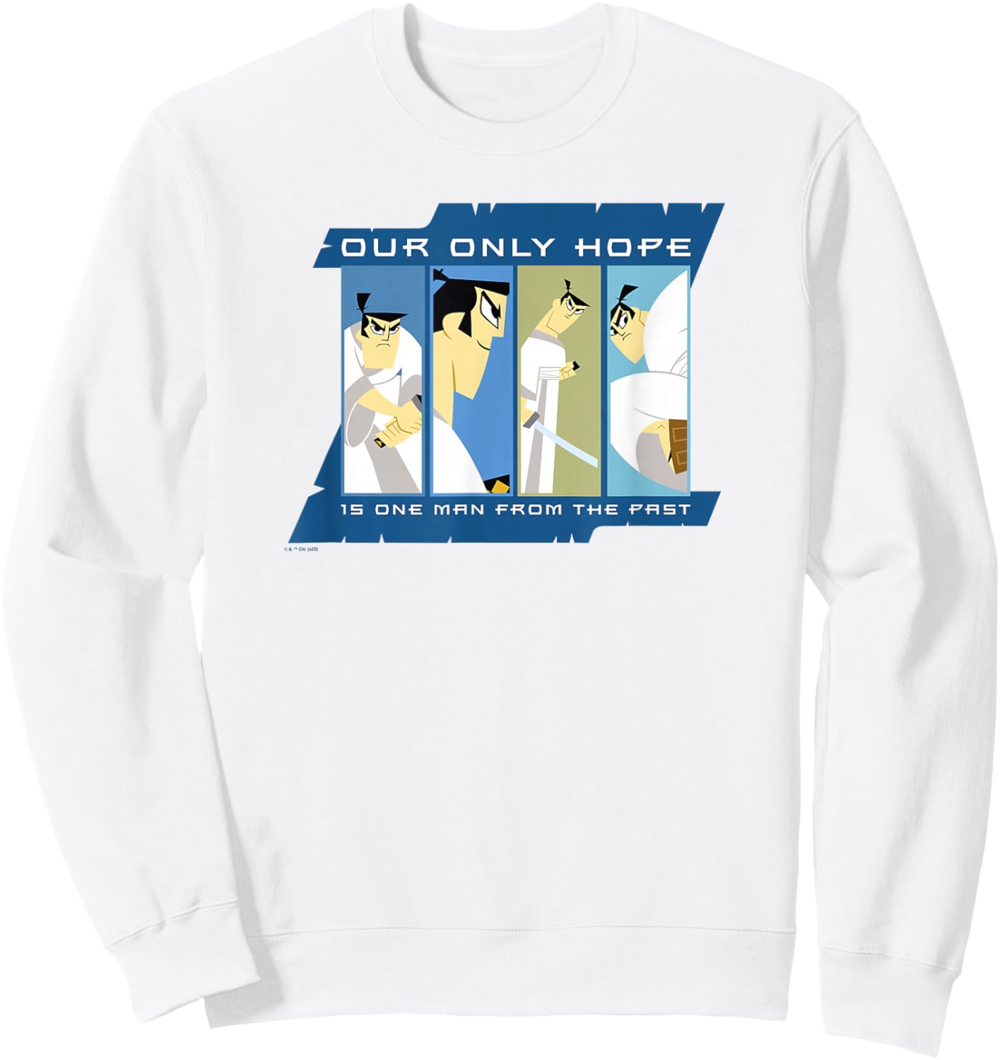 Samurai Jack Our Only Hope Is One Man From The Past Sweatshirt - Sweatshirt | White