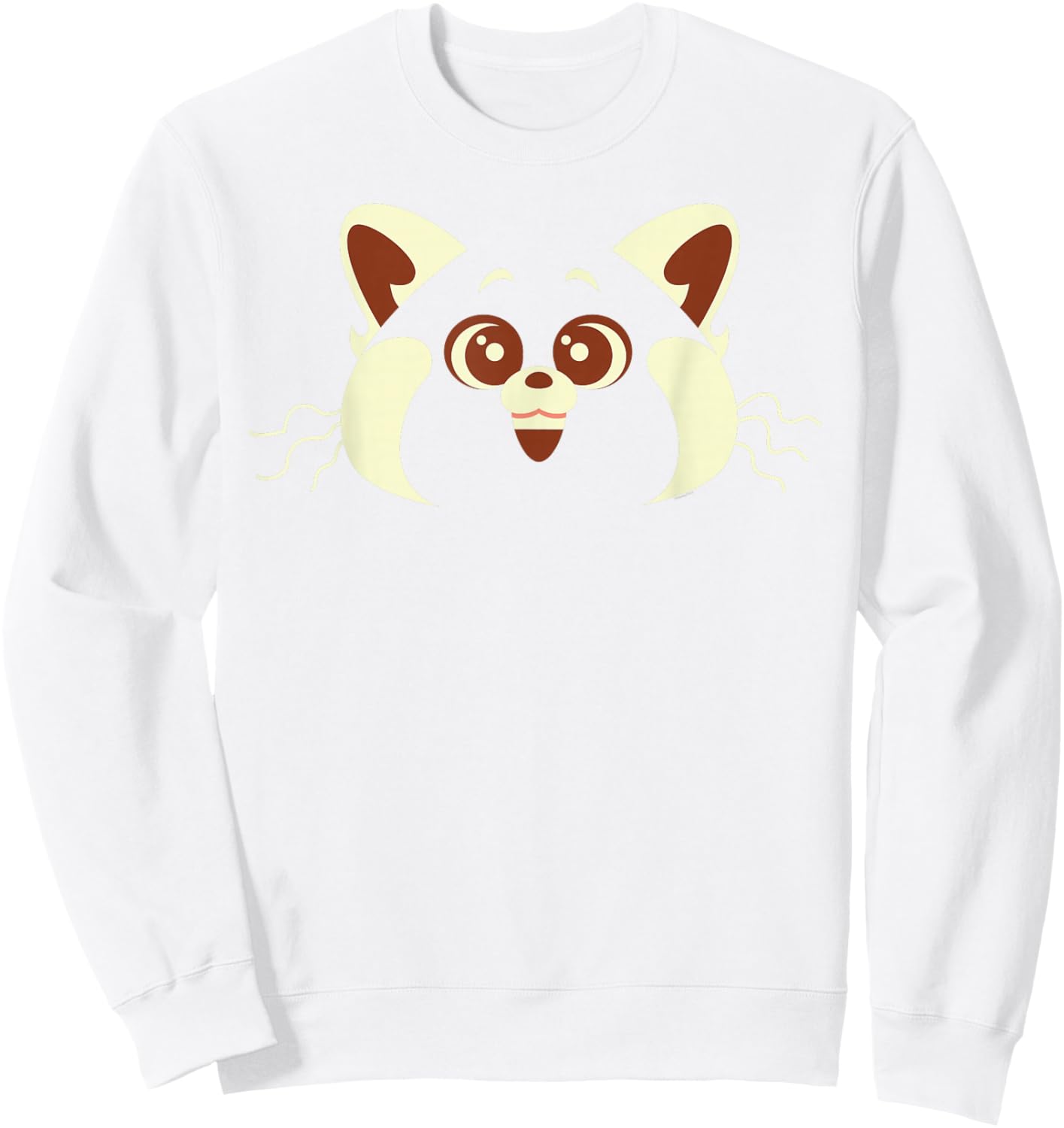 Disney Pixar Turning Red Panda Mei Face Sweatshirt - Sweatshirt | White