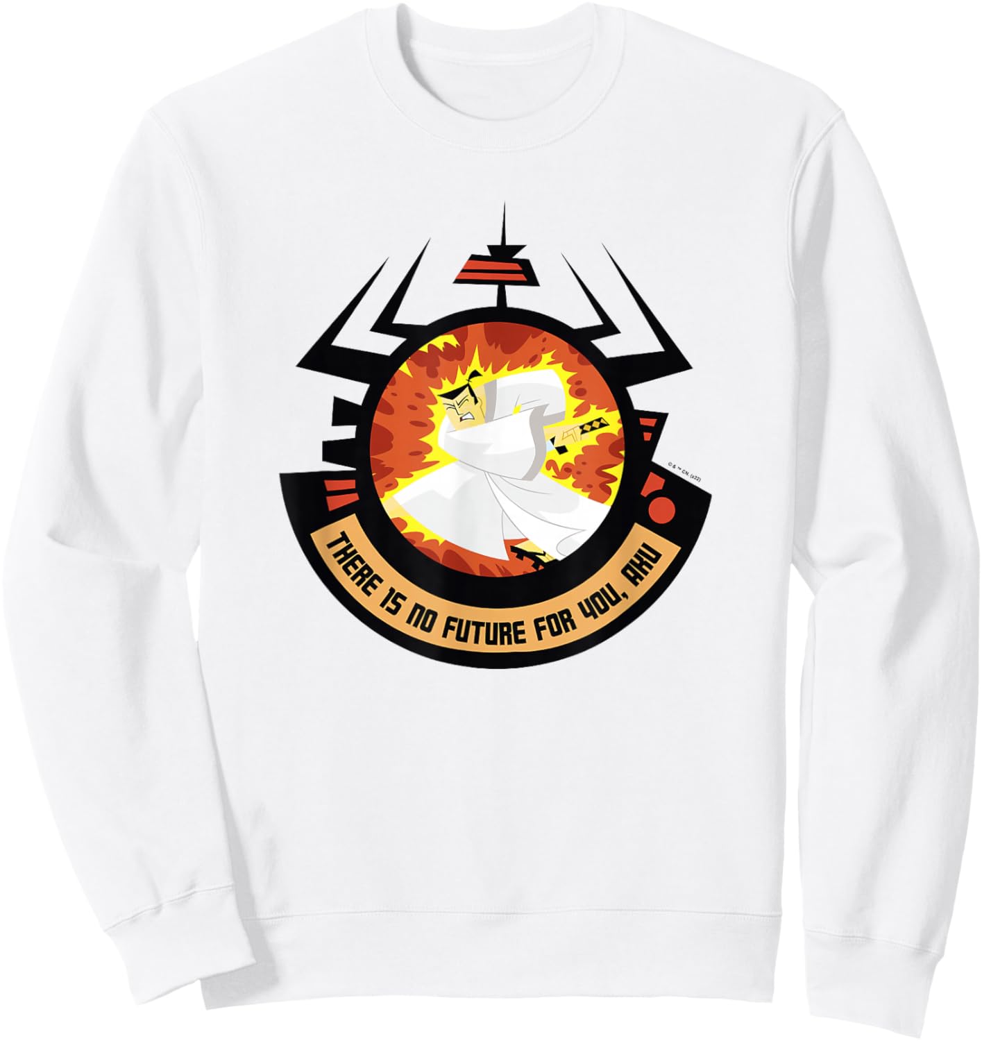 Samurai Jack There Is No Future For You Aku Sweatshirt - Sweatshirt | White