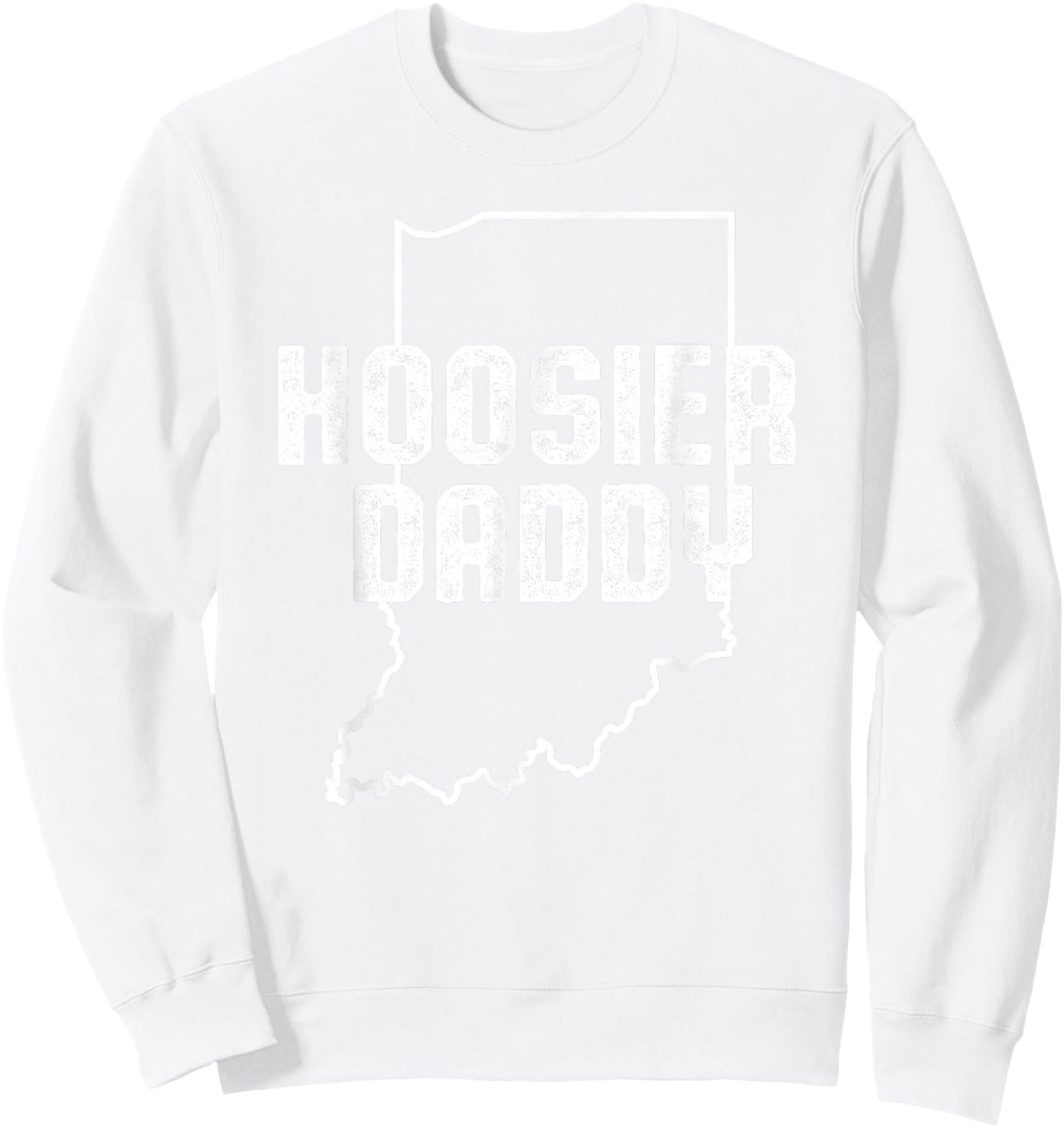 Indiana Hoosier Dad Sweatshirt - Sweatshirt | White