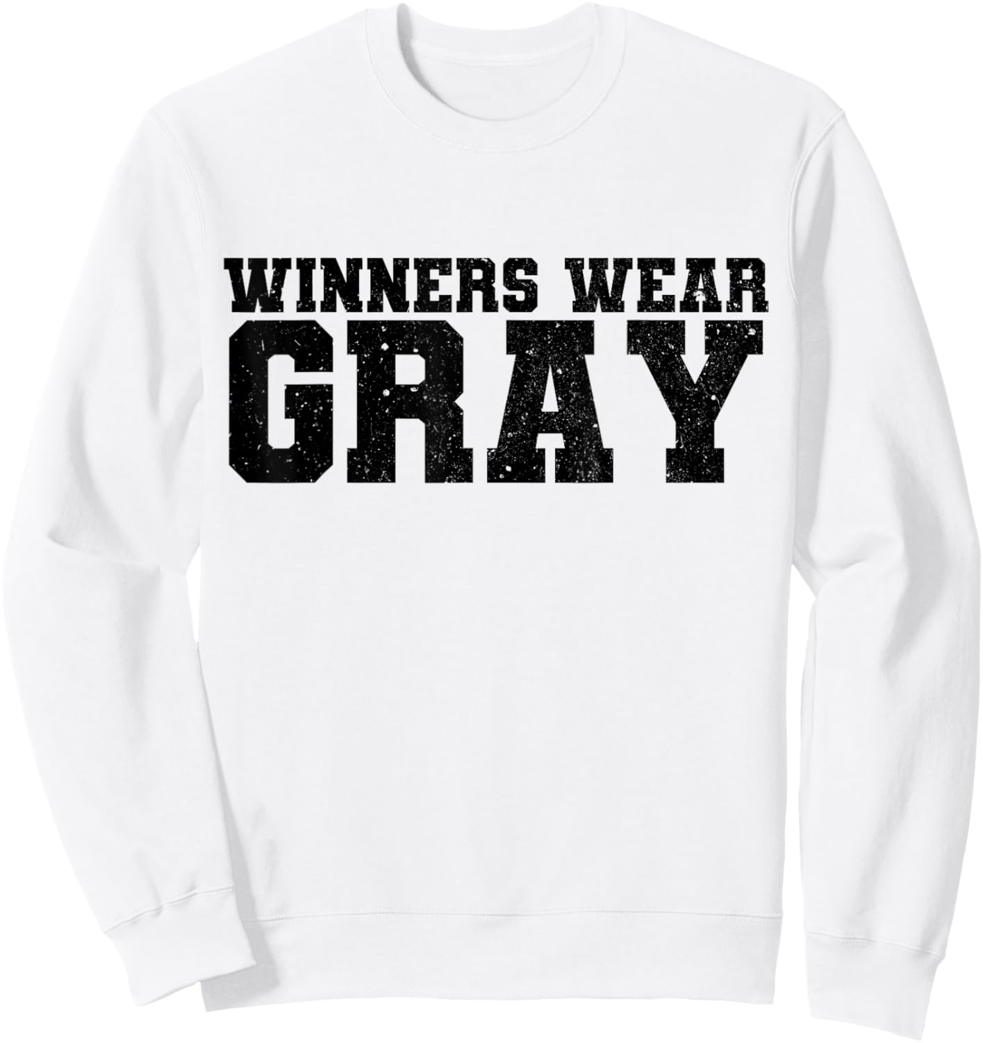 Winners Wear Gray Color War Camp Team Competition Group Sweatshirt - Sweatshirt | White
