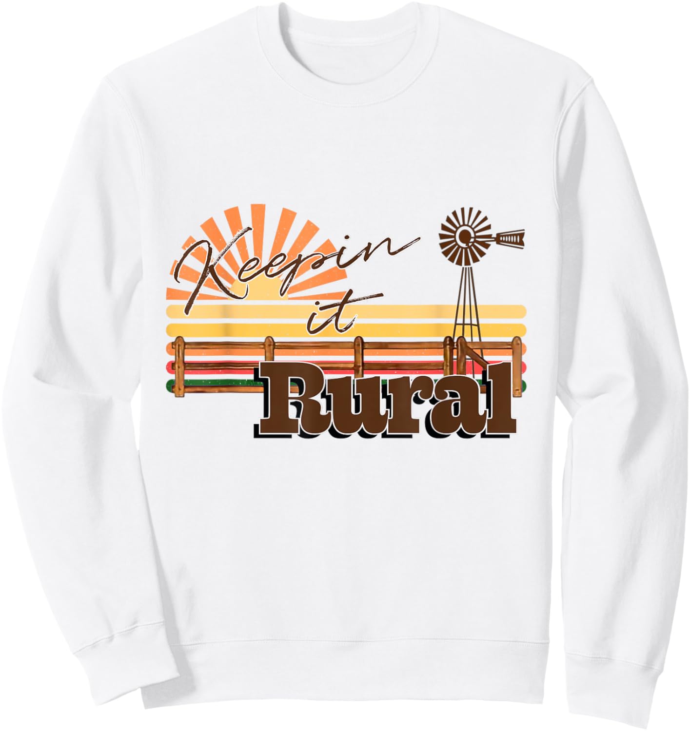 Keeping it Rural - agriculture farming Sweatshirt - Sweatshirt | White