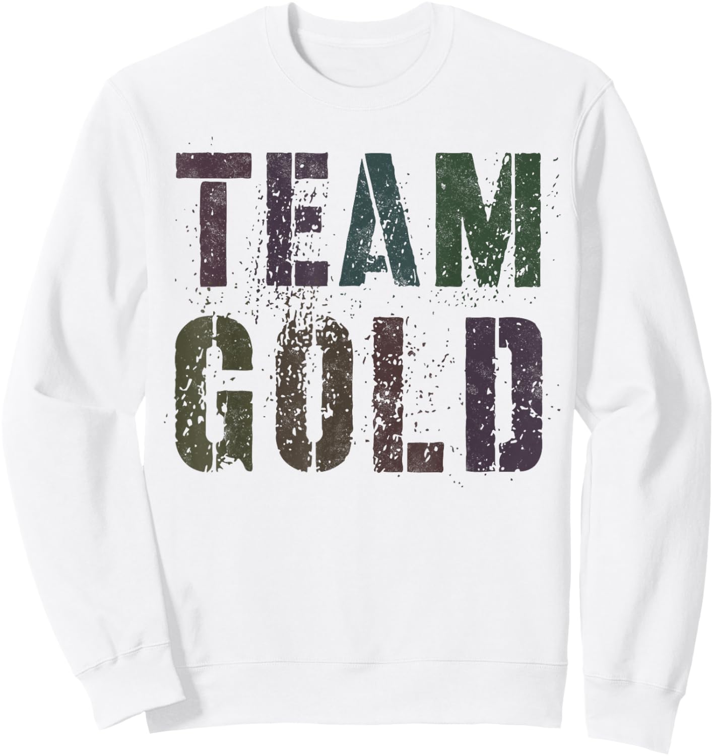 Vintage TEAM GOLD Summer Camp War Game Childhood Cancer Women Kids Sweatshirt - Sweatshirt | White