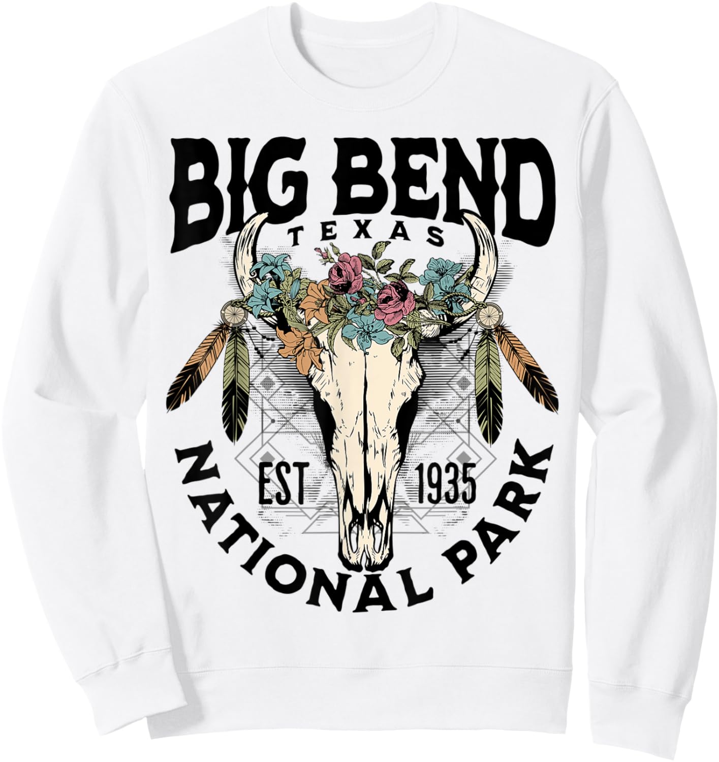 Big Bend National Park Texas Nature Outdoors Sweatshirt - Sweatshirt | White