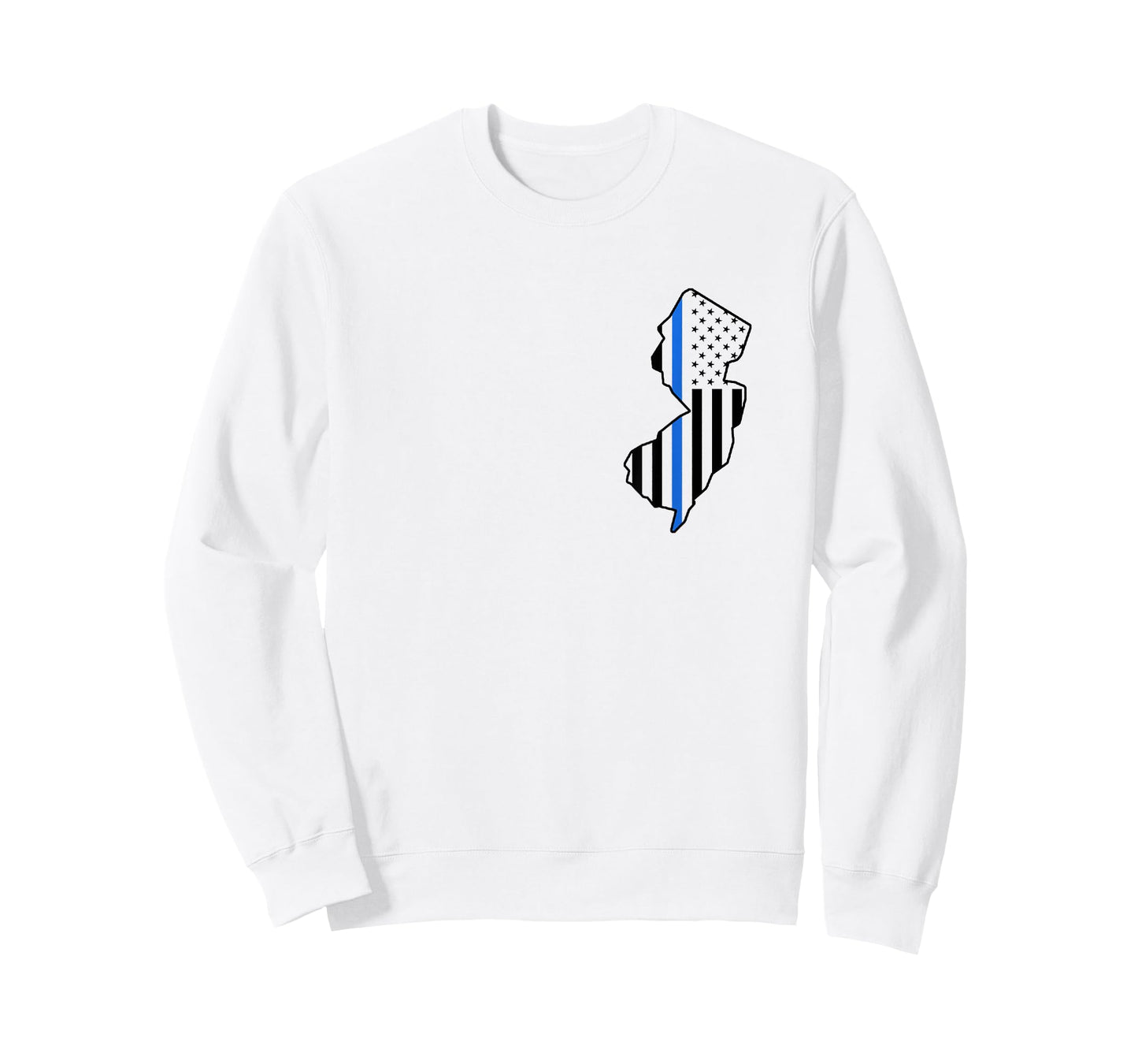 New Jersey US Thin Blue Line Flag Police State Trooper T-Shirt