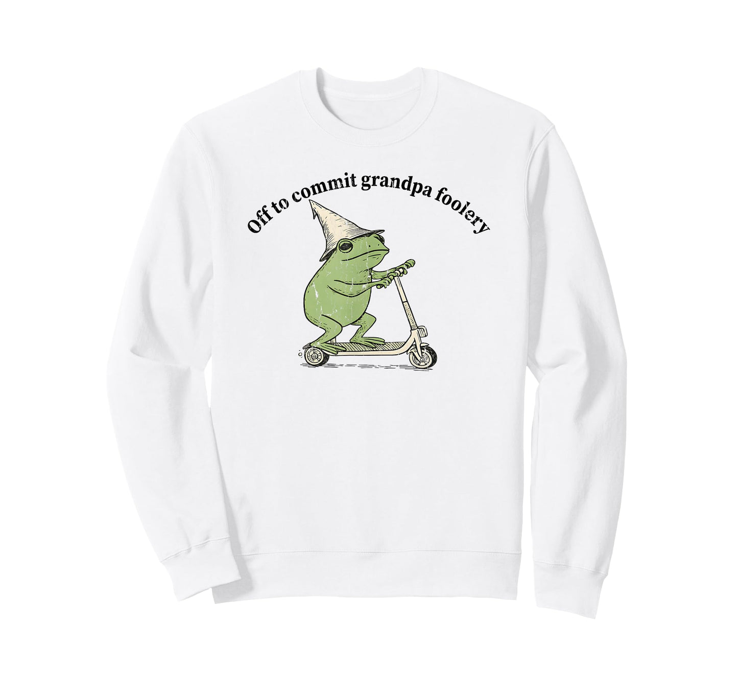 Off to Commit Grandpa Foolery, Grandpa Frog T-Shirt