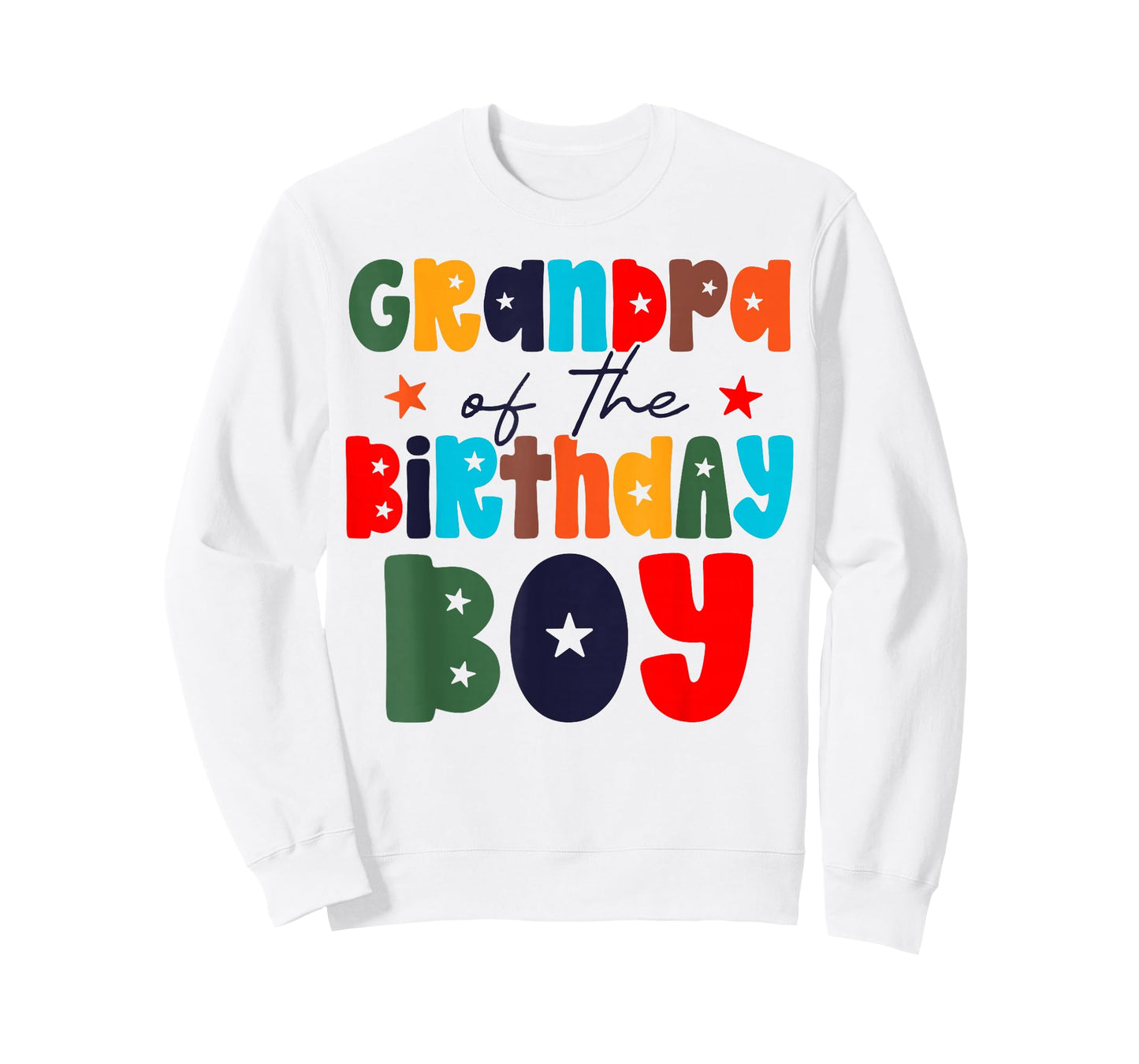 Grandpa of The Birthday Boy Matching Family Birthday Party T-Shirt