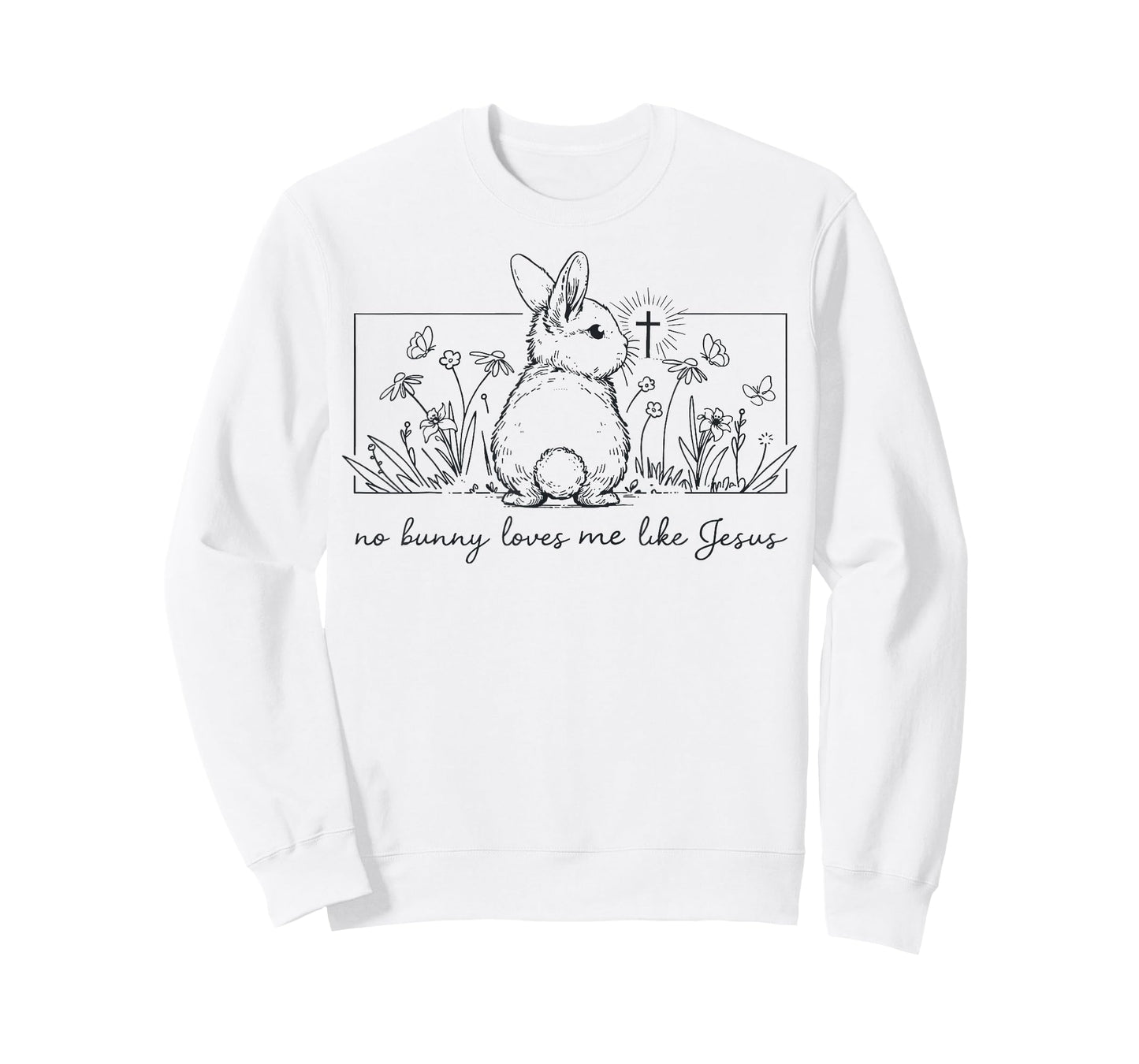 Christian Easter No Bunny Loves Me Like Jesus Faith God T-Shirt