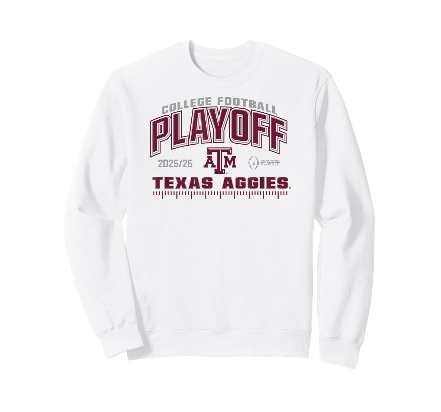 Texas A&M Aggies College Football Playoff CFP 2025-26 White T-Shirt