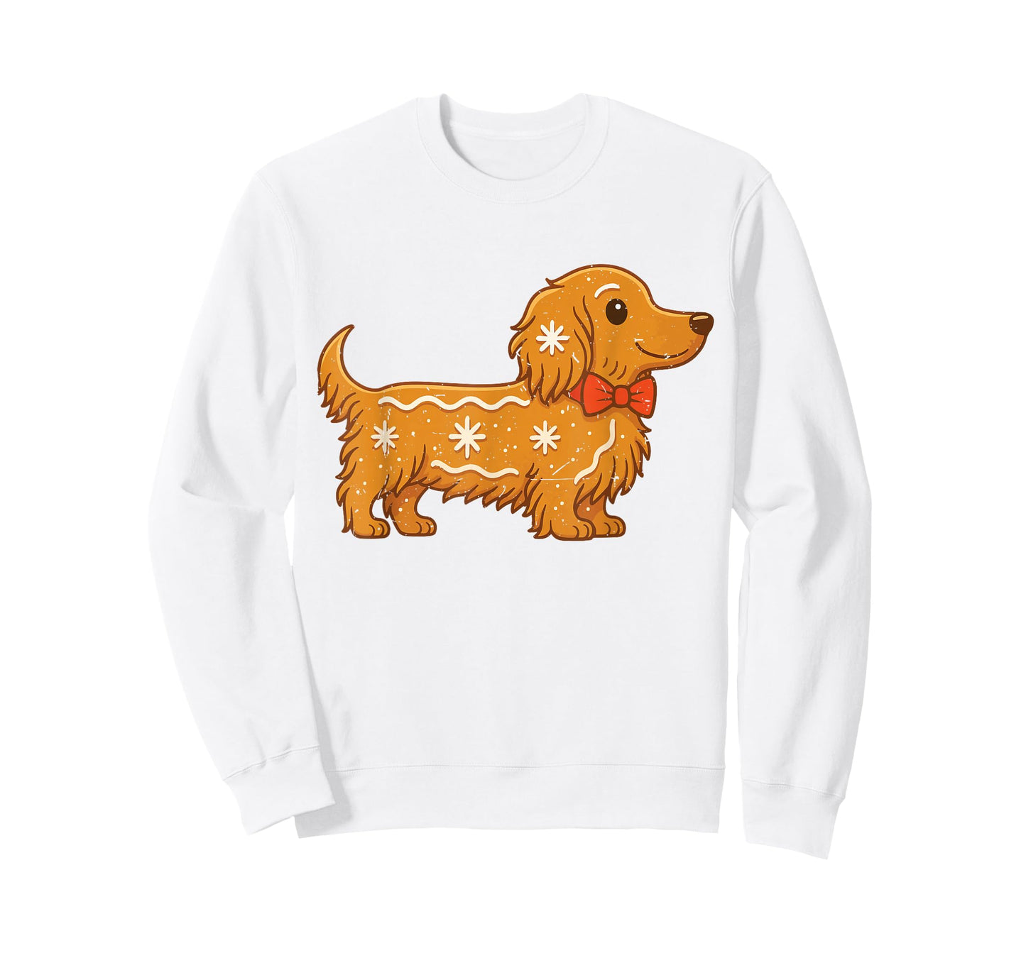 Gingerbread Long Hair Dachshund Christmas Pajama Toddler Boy T-Shirt
