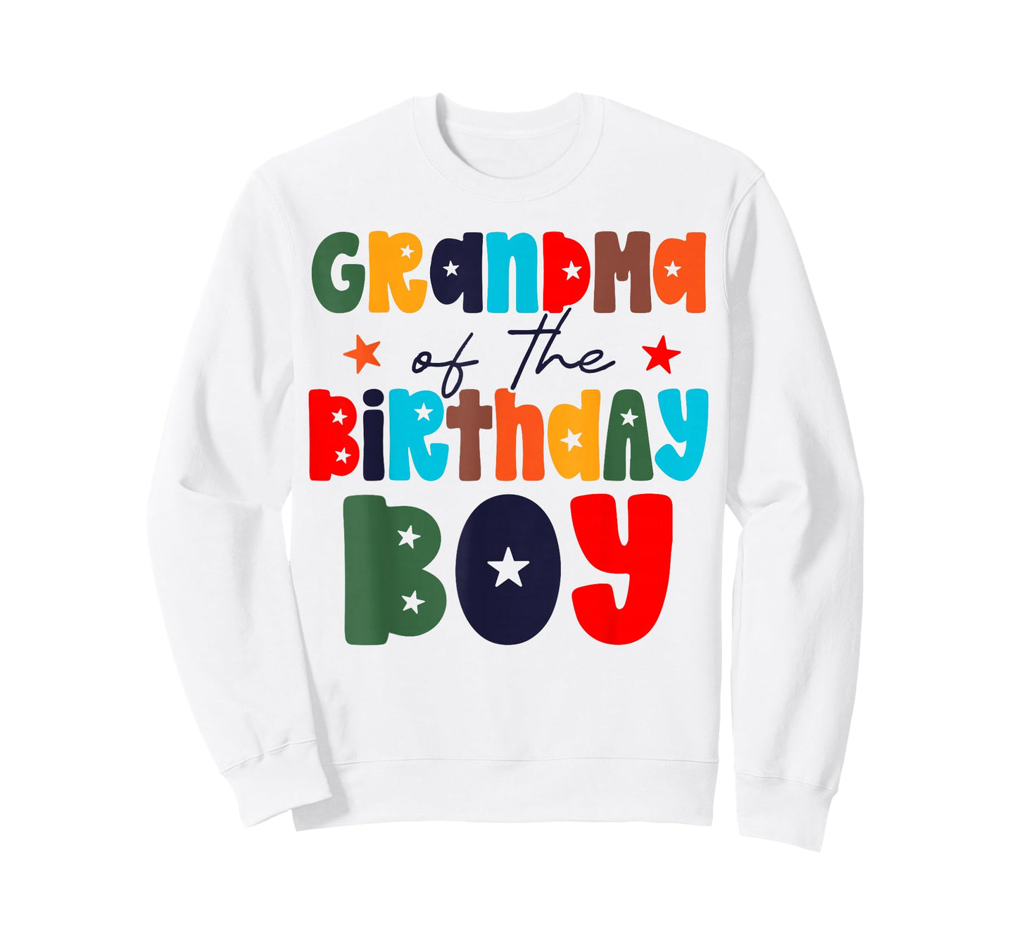 Grandma of The Birthday Boy Matching Family Birthday Party T-Shirt