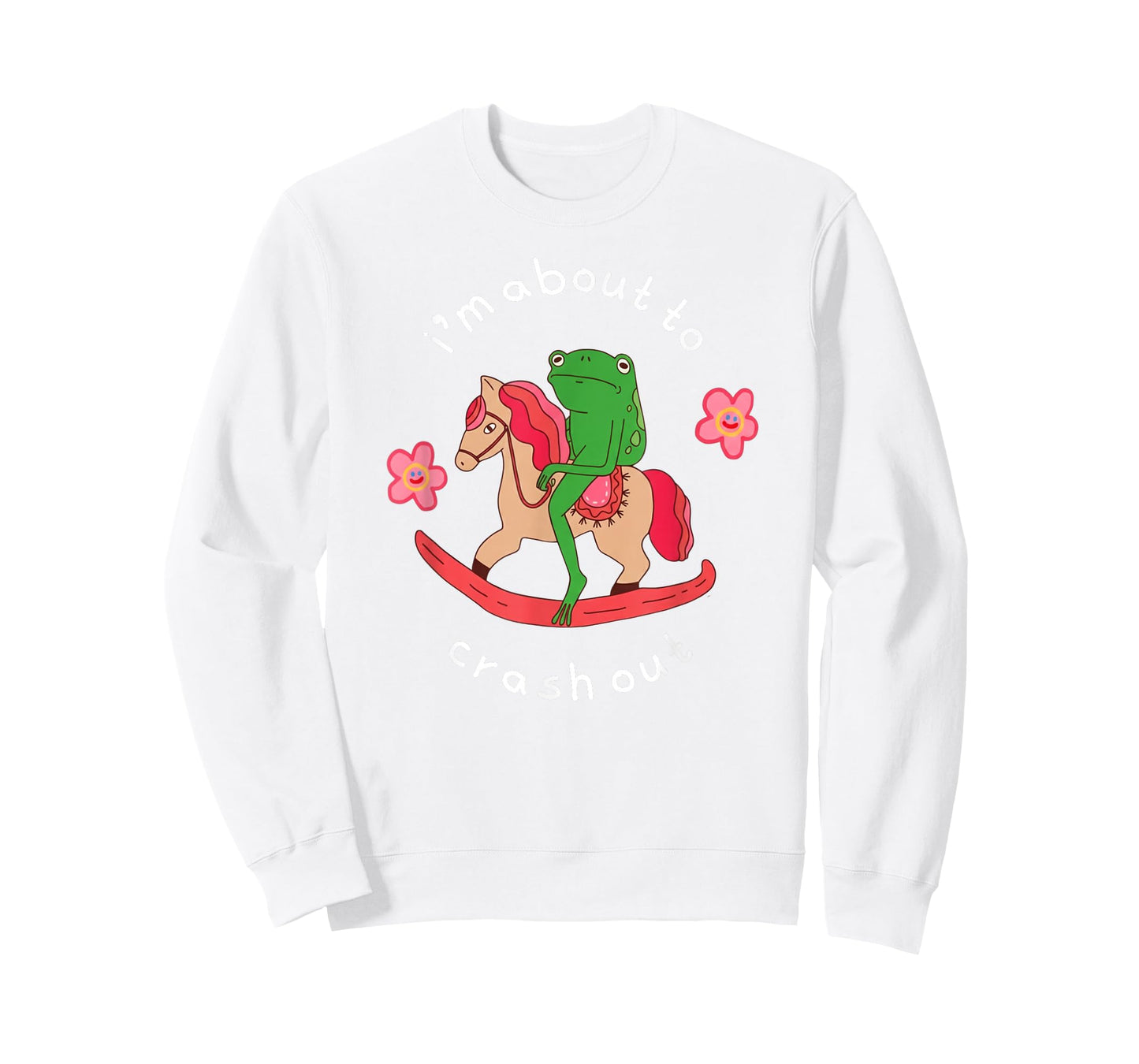 I'm About to Crash Out Funny Grumpy Frog Meme Women T-Shirt